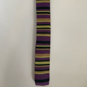 Striped necktie